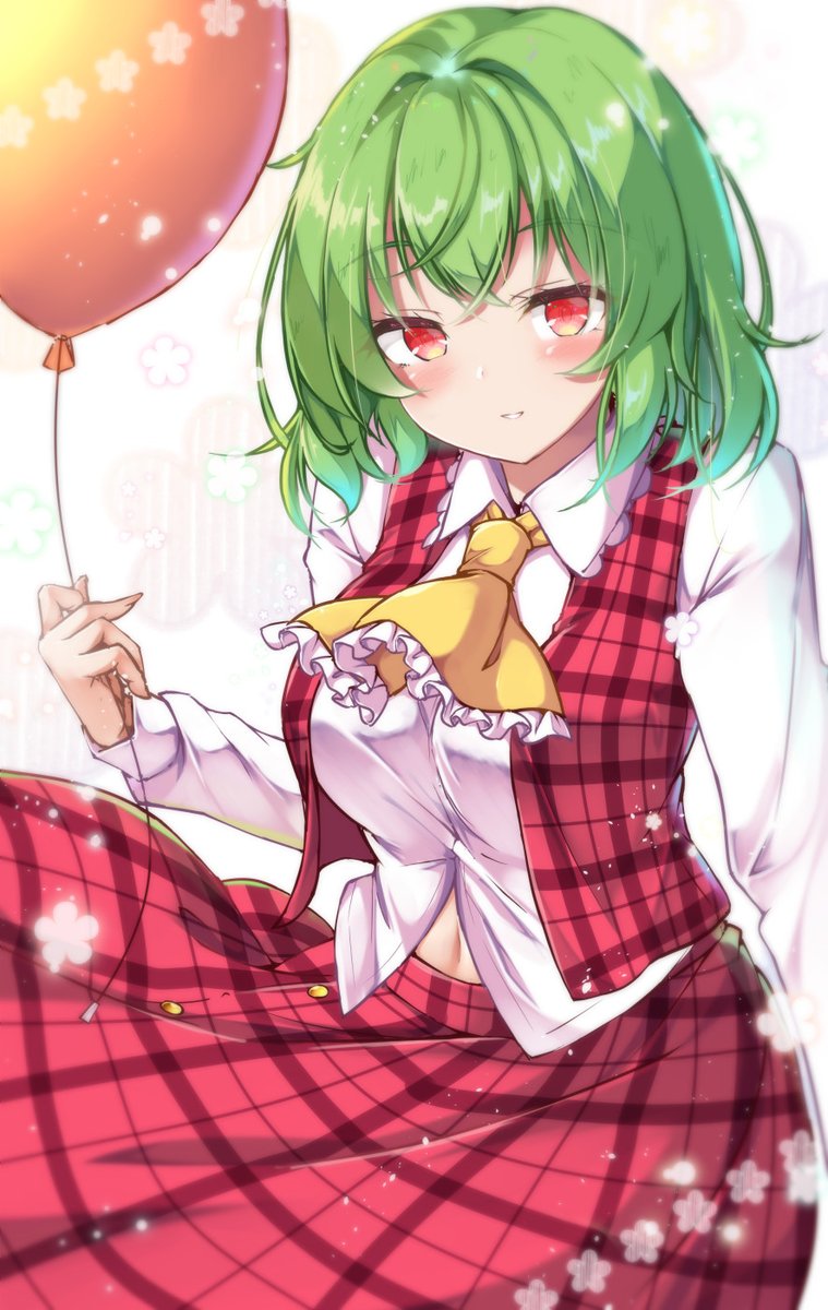 風見幽香 「はい、今年も無事に風船が上がる日を迎えられましたよっと🌻 」|赤束子のイラスト