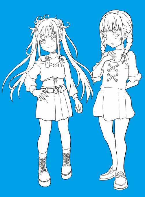 贖罪の山羊R(仮)の大人しめのロリと地下アイドルロリ
まだ修正するけどとりあえずこんな彼女たちです 