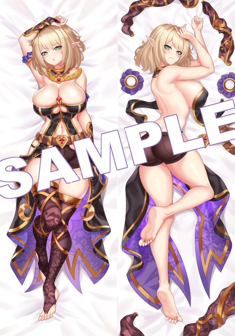 エララちゃんの抱き枕カバーとおっぱいマウスパッド 