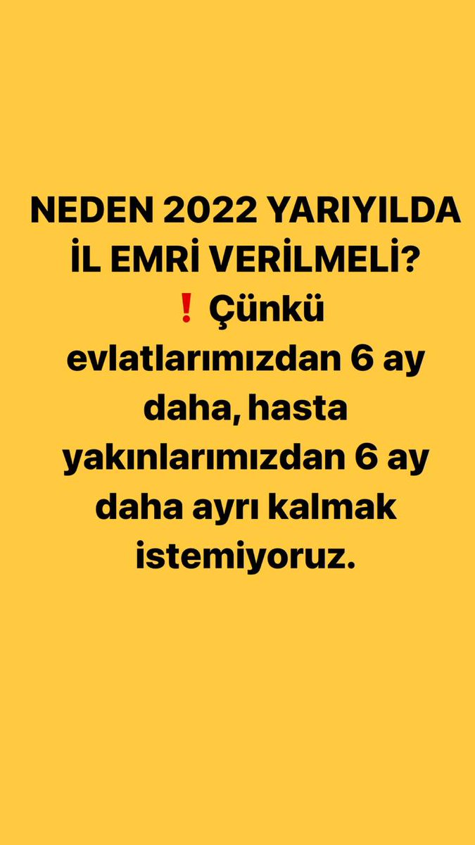 1408 öğretmenin iki evi, iki ayrı masrafı var. Maddi, manevi zorlanıyoruz.  Eşimizin, çocuğunuzun yanında olmak istiyoruz. 
<a href="/RTErdogan/">Recep Tayyip Erdoğan</a> 
<a href="/dbdevletbahceli/">Devlet Bahçeli</a> 
<a href="/kilicdarogluk/">Kemal Kılıçdaroğlu</a> 
<a href="/meral_aksener/">Meral Akşener</a> 
<a href="/haluklevent/">Haluk Levent ( Ahbap Ekibi )</a> 
#NtvİlemriniSor