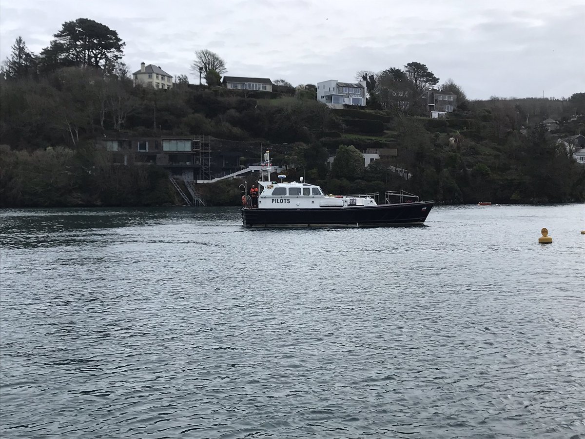 Great to catch the <a href="/FoweyHarbour/">Fowey Harbour</a> team working in daylight sending MV Zaim-H on her way on a very blustery Sunday morning <a href="/FoweyDocks/">Mission to Seafarers</a>