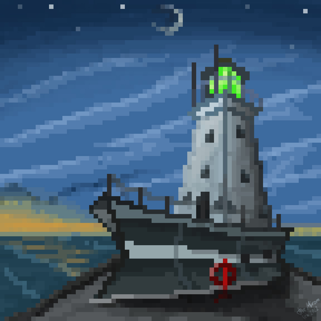 The_Mirom's tweet photo. New Crypto Lighthouse 077 - Ludington Lighthouse, Michigan, US
https://t.co/En4S8M6To2

Hand-drawn #pixelartNFT #NFTs

Whatever the pressure of the wind, the force of the waves, or the blows of fate, you will withstand everything. And my lighthouse will show you the right path https://t.co/SFJuWVl1pG