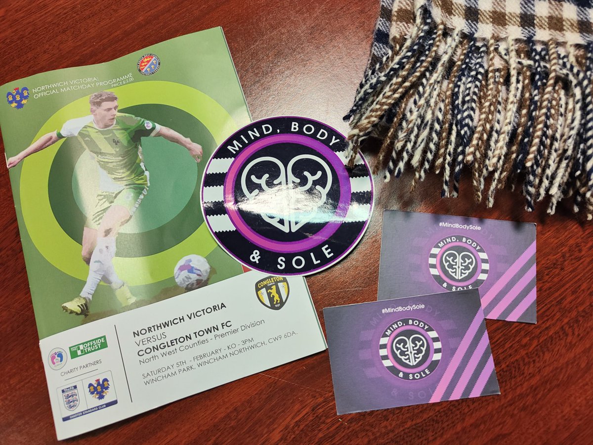 bazley10's tweet photo. #footy @NorthwichVicsFC @NewellsCDT @MindBodySoleUK #forzacultura #forzavics 💚💙💜 https://t.co/w1EmvgOAxU
