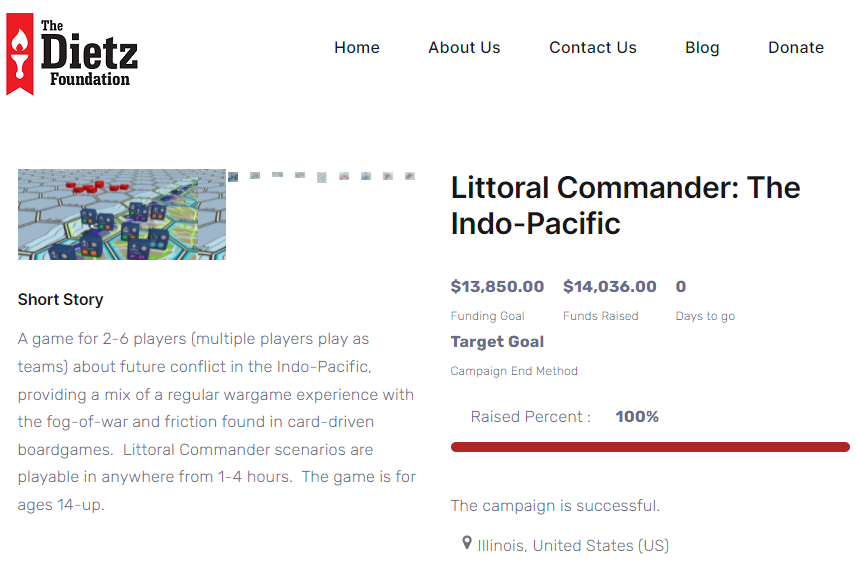 SebastianBae's tweet photo. My Littoral Commander #wargame has fully been funded!!!

Thank you all for supporting this project -- from sharing the news to donating copies to military units. I promise to keep you all updated as the commercial version progresses! #wargaming
Link: https://t.co/pgGzXyb7ak https://t.co/5FblPQrasn