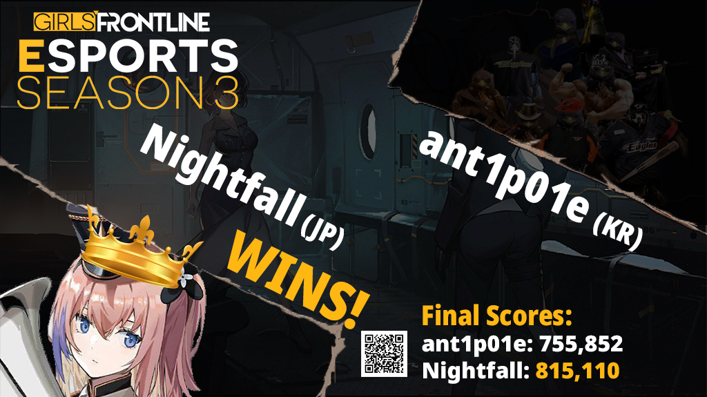 Congratulations to <a href="/n1ghtf411/">Bela Garcia</a> for winning the fourth match of Girls Frontline Esports Season 3! Now JP is the highest seeded region going into the third week of group stage