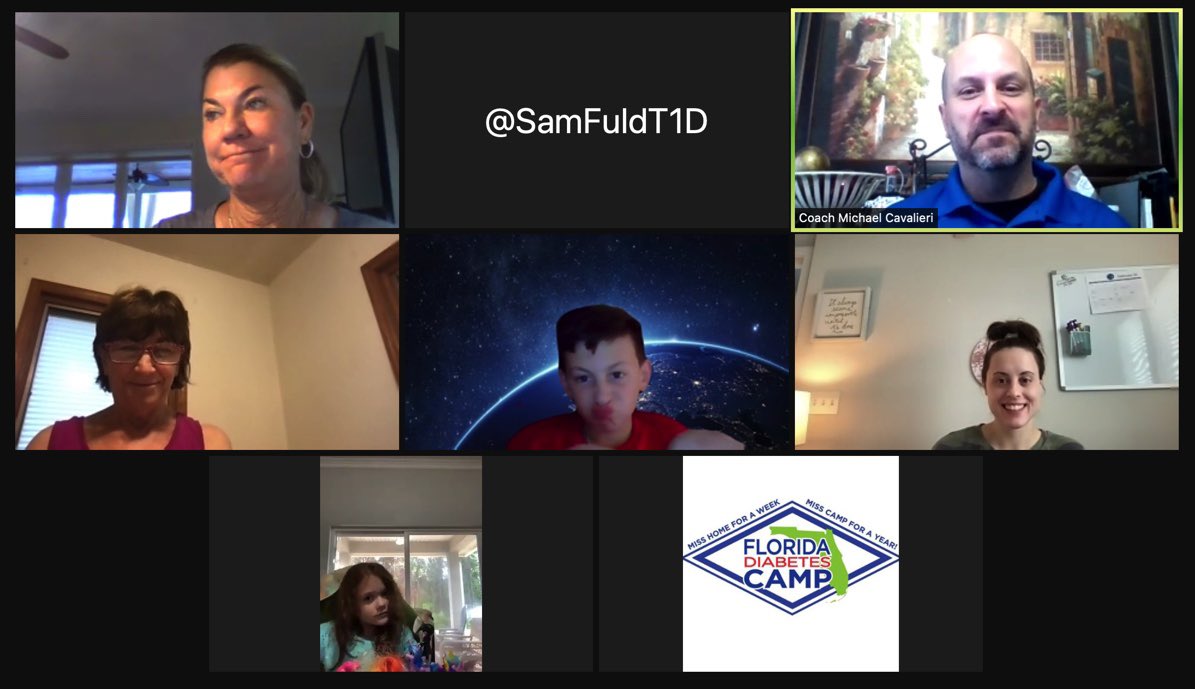 Our final stop in session 2 is Tennis! We are moving quickly through the day but are so happy to be sharing time with our campers! #SamFuldT1D