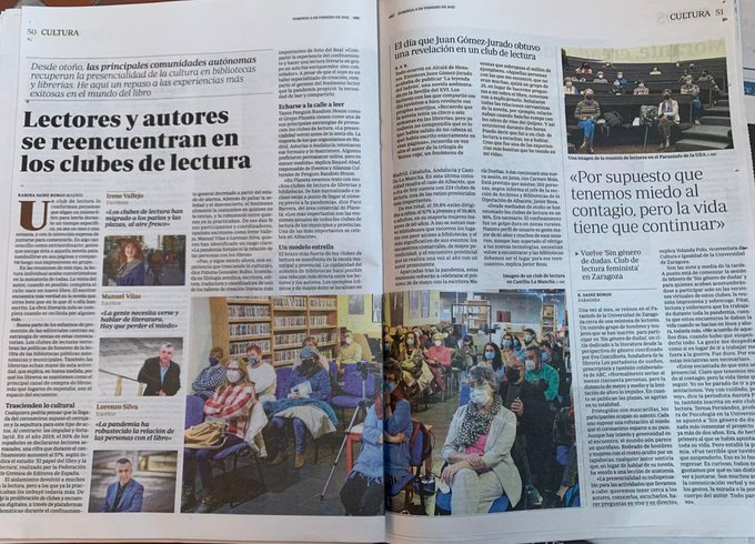 Vuelven los clubs de lectura de toda la vida. Qué bueno y oportuno, esto de <a href="/karinasainz/">Karina Sainz Borgo</a>.
abc.es/cultura/abci-l…