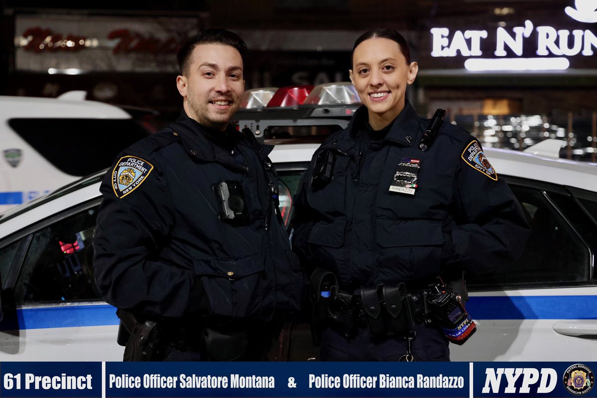 NYPD ポリスバッヂ Officers Montana and Randazzo have made tremendous efforts to
