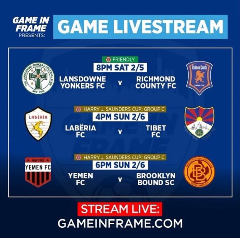 Follow Laberia NY live as they return to the pitch as the defending cup holders and take on Tibet FC in round 2 of Harry Saunder Cup <a href="/CosmoLeague/">Cosmopolitan Soccer League</a>