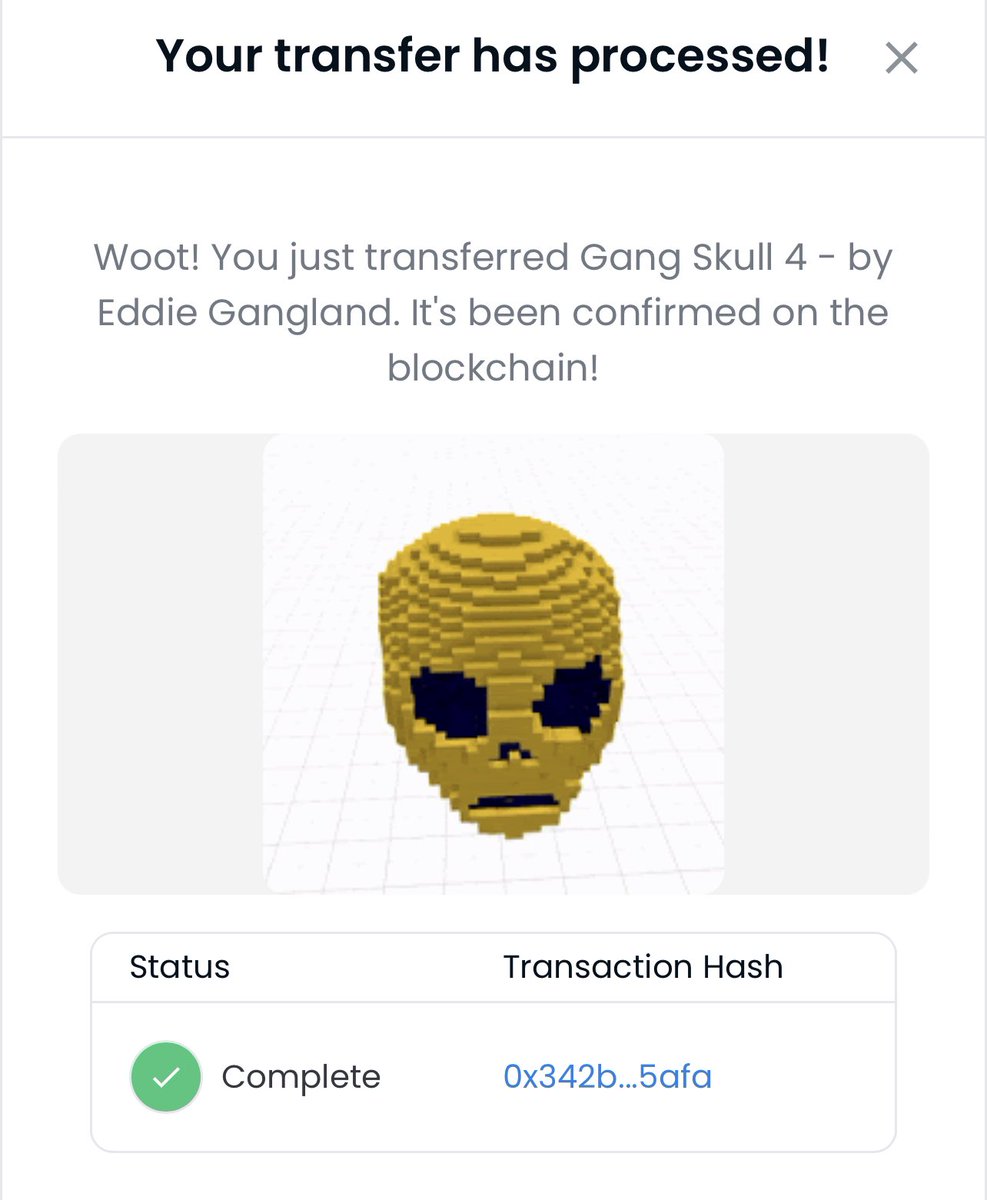 eddiegangland's tweet photo. Giveaway 🎁
One person gets One golden skull🎁
In exactly one hour🎁

🚨just comment a screenshot showing you’ve got my notifications on and retweet🚀

Ready set go.

#nftgiveaway #nftdrop #nftartist #nfts https://t.co/OxFYOKikrs