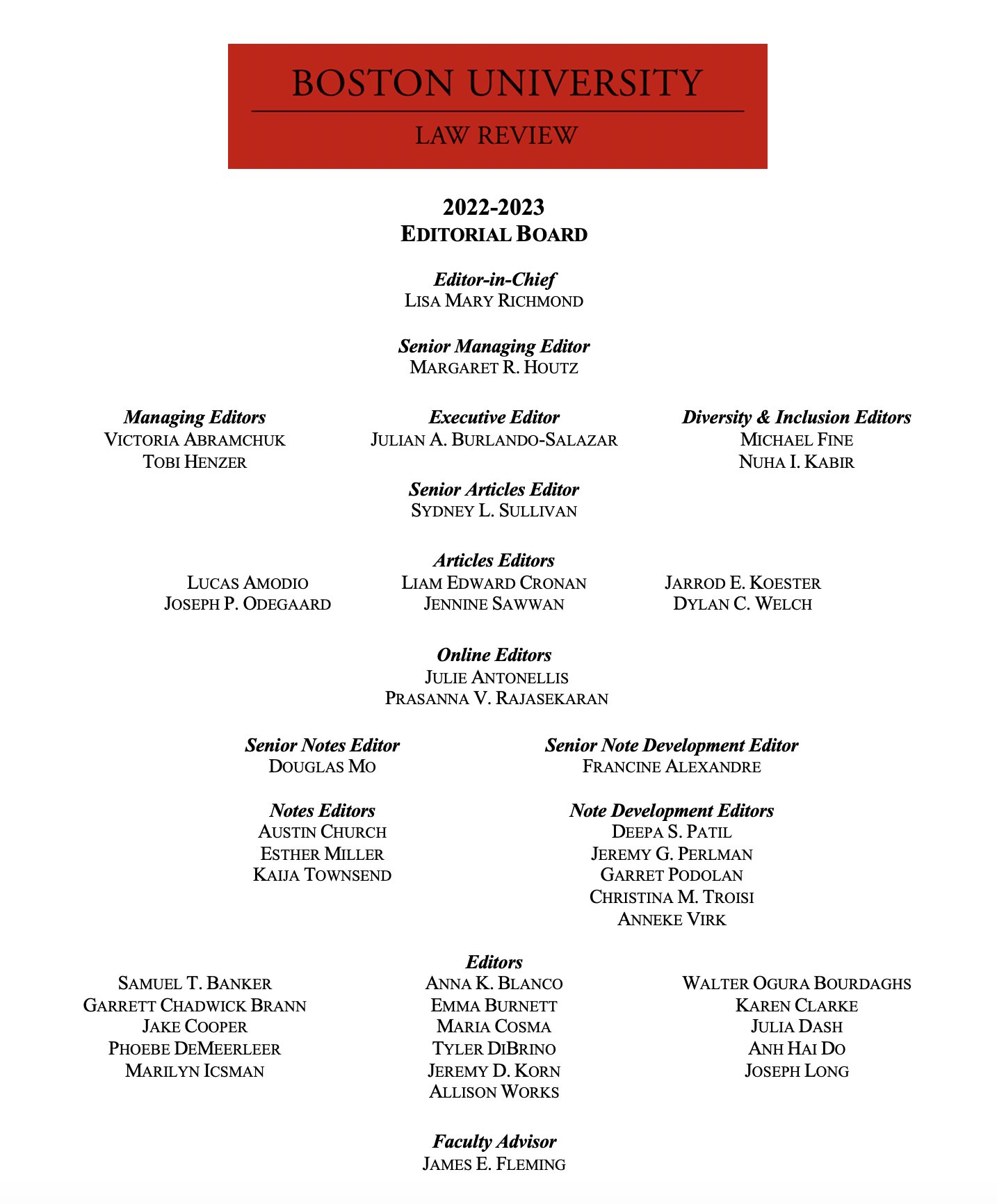 Boston University 2022 Calendar Bu Law Review (@Bulawreview) / Twitter