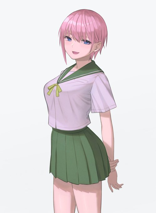 ちきんたまごさんがTwitterに投稿した中野一花(五等分の花嫁)のイラスト。