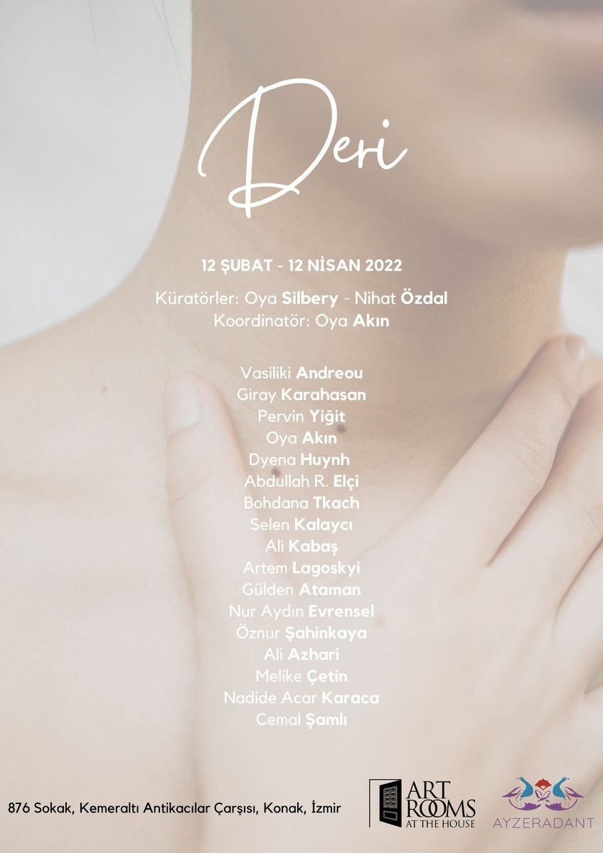 Yeni sergimiz için kapılarımızı 12 Şubat'ta açıyoruz. Kanada'dan Kıbrıs'a, Ukrayna'dan İran'a "deri"nin farklı boyutlarına bakan çok kıymetli sanatçılar eserleri ile yeni sergimizde olacak. Bekleriz!