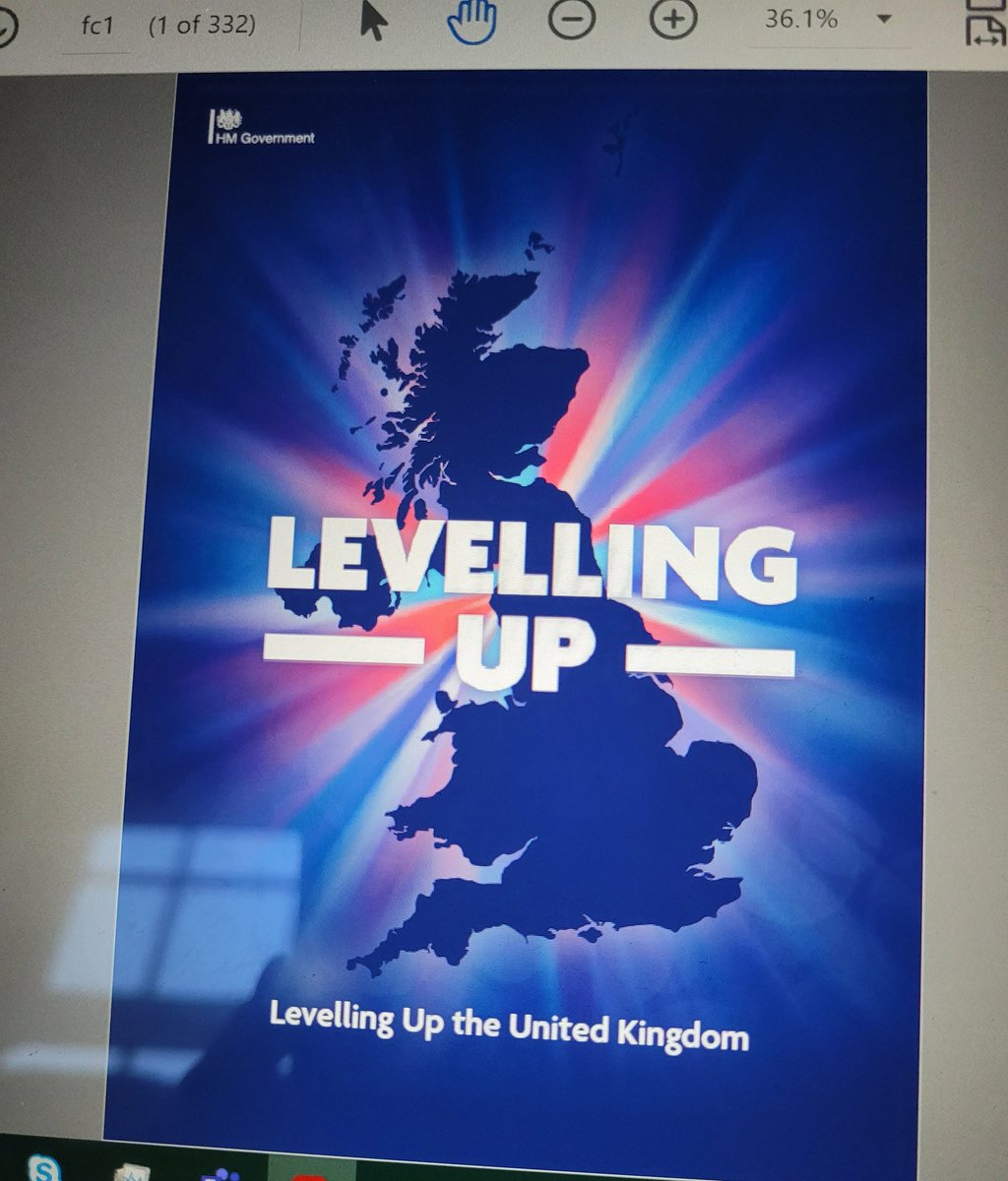 CllrDTaylor's tweet photo. Feet up, coffee, Winter Olympics on TV and about to start reading the 332 page white paper #WishMeLuck #LevellingUp #CountyDeal #Leicestershire https://t.co/GKJPatSt88