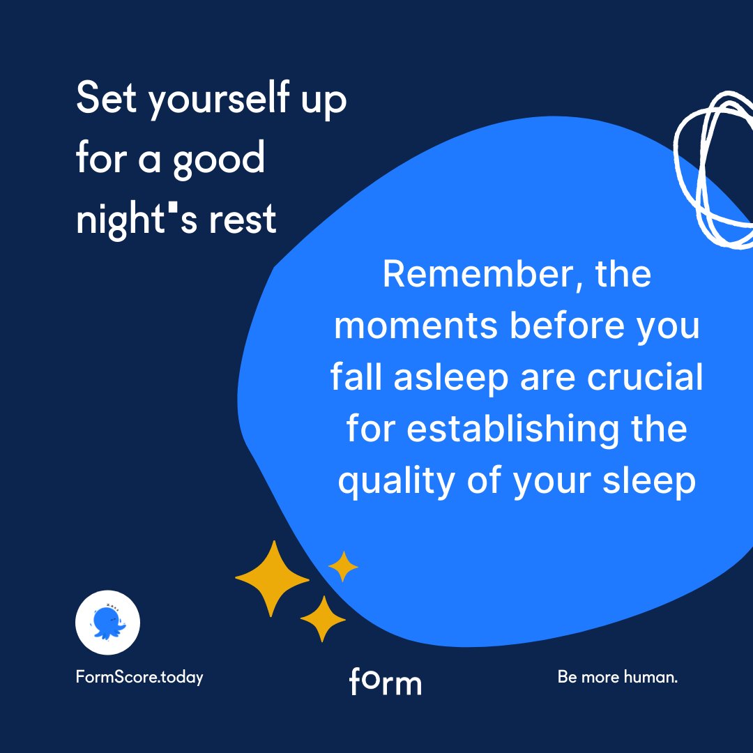 FormScore's tweet image. Sleep can be your #superpower! Create a tech-free zone this week by turning off your electronics an hour before you go to bed.

📒 Find out more here: ow.ly/RVFb50Hz4aM

💼 To get these tips for your team visit #FormScore for Teams at ow.ly/eB2A50Hz4aS