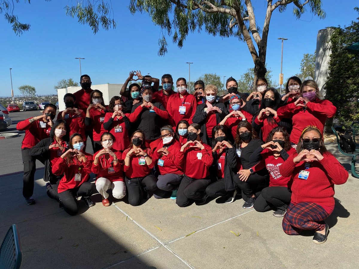 National Wear Red Day Feb 4 #OtayMesaTeam #HeartHealthAwareness ⁦@KPSanDiego⁩