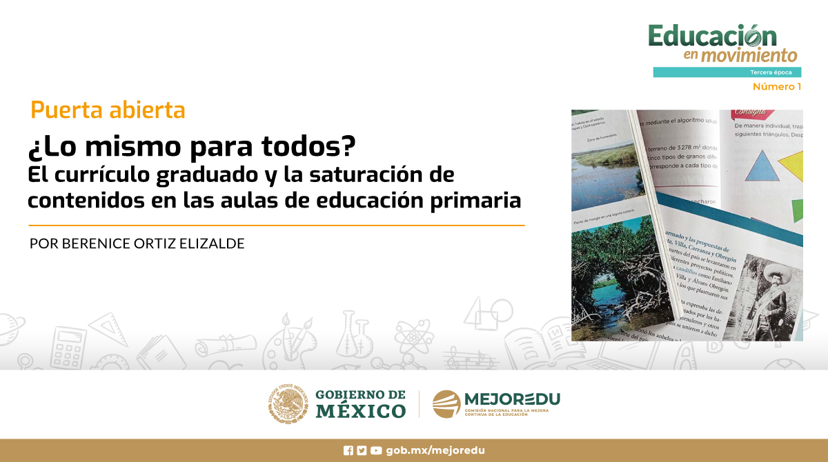 MejoreduMX's tweet photo. Te invitamos a #leer un artículo acerca del currículo graduado y la saturación de contenidos en las aulas de #EducaciónPrimaria. 

¡Encuéntralo en la sección Puerta abierta del boletín #EducaciónEnMovimiento!

📭 https://t.co/BwxUTQ8dsV https://t.co/ZX8lGy6Hz2