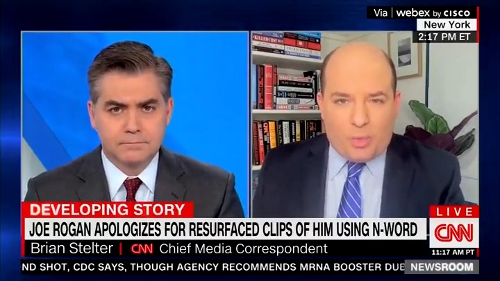 Tom Elliott Cnn S Brianstelter Amp Jim Acosta Strongly Suggest Spotify Should Remove Joe Rogan From Their Platform Also Note His Profanity Laced Apology It Seems Untenable To Have That Kind Of
