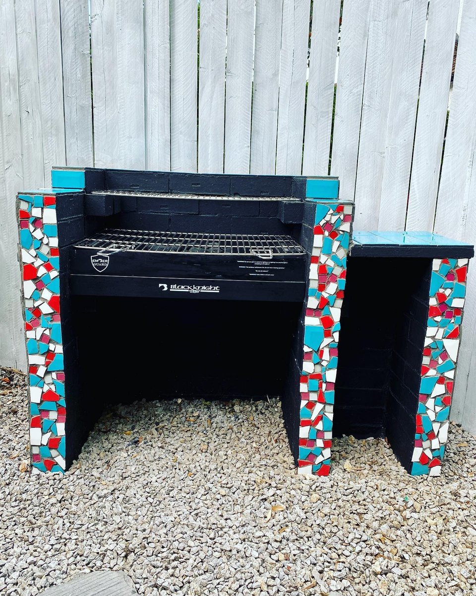 blackknightbbqs's tweet photo. Media Source: https://t.co/d1HDV5EvZt

Post Type: Carousel (Image 1 of 3)

The finished bbq... Now I just want to build so much more... .
.
.
.bbq #bbqdesign #designerbbq #mosaic #mosaicbbq #colourpop #outside #garden #gardendesign #funkygarden #blackknightbbq https://t.co/aTCjVxbTVt