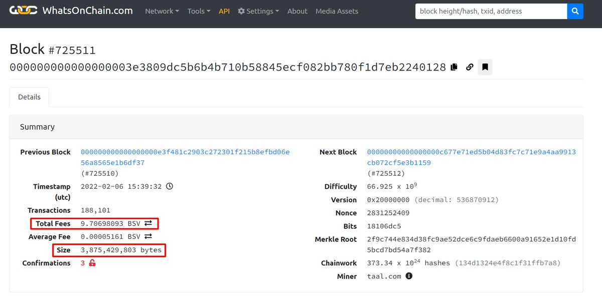 BigBlockTesters's tweet image. 🚨 New World Record, 3.87GB block created on #BSV