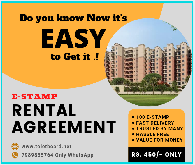 toletboard's tweet photo. Hello Bangalore,👋👋
Do you know now it's EASY to get E-stamp
RENTAL AGREEMENT in Bangalore. It's your turn to get it just paying 450/- including delivery fees. We are happy to take up your request. https://t.co/fpaZ5wZx8t