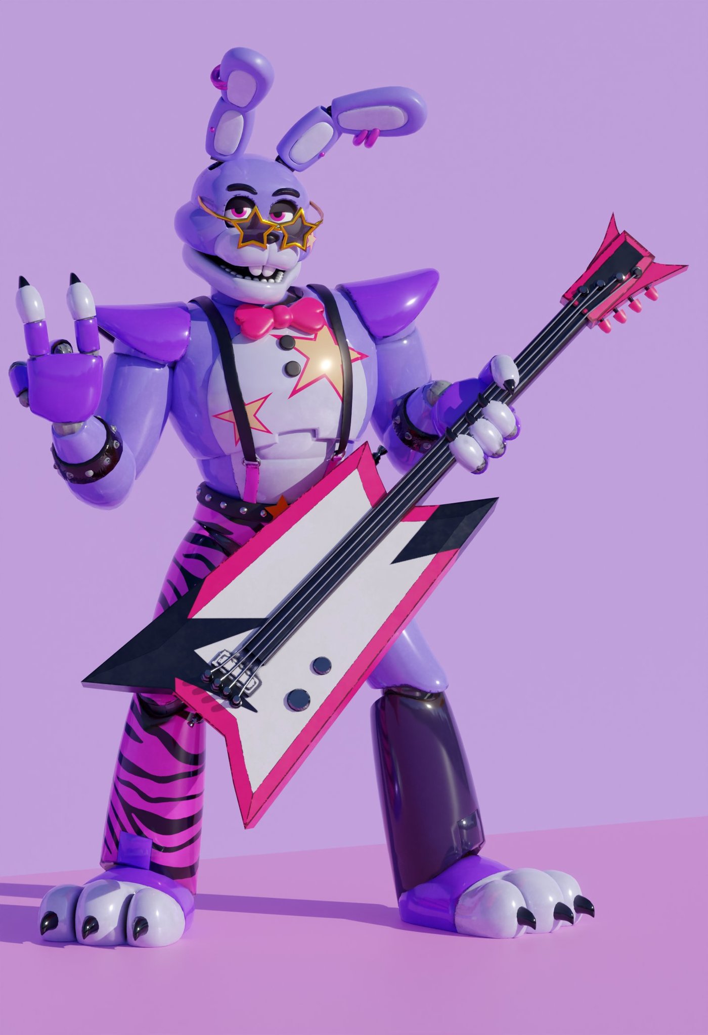 Glamrock Bonnie Fnaf Security Breach GIF