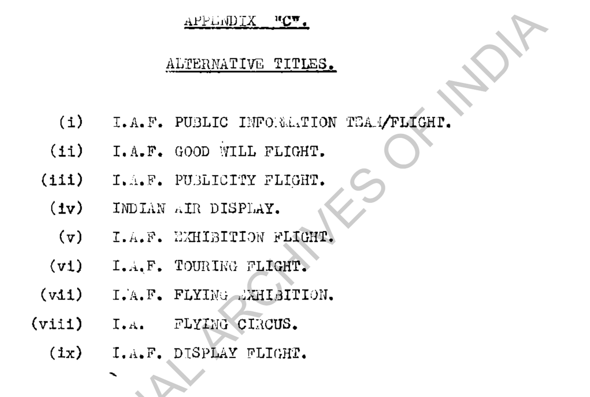 Aerobatic flying has enthralled us ever since aviation started. This is an attempt to trace the evolution of aerobatic teams in the @IAF_MCC . Flypasts in Box and Balbo formation on various occasions were frequent, but formation aerobatics, not so. #IAFHistory (1/n)