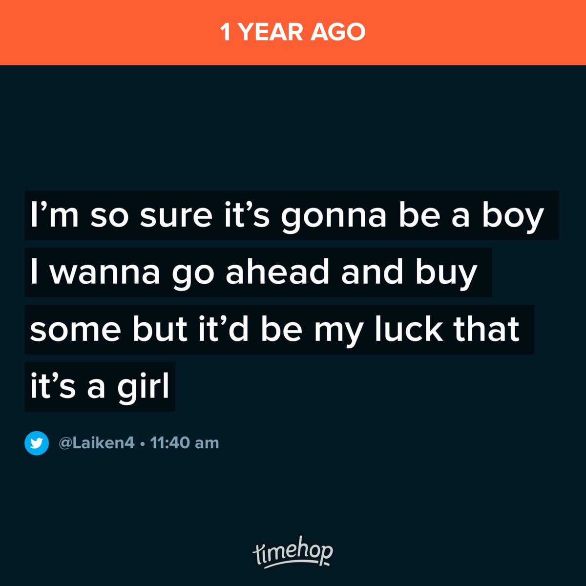 Laiken4's tweet photo. Thank God I didn’t buy boy clothes 😂😂🤣 yall I swore I was having a boy https://t.co/Eqv5G1hEUv