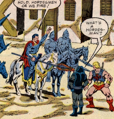 bumped into a comic where he-man and hordak lose their memories and i'm cackling hordak is literally me in any given situation 