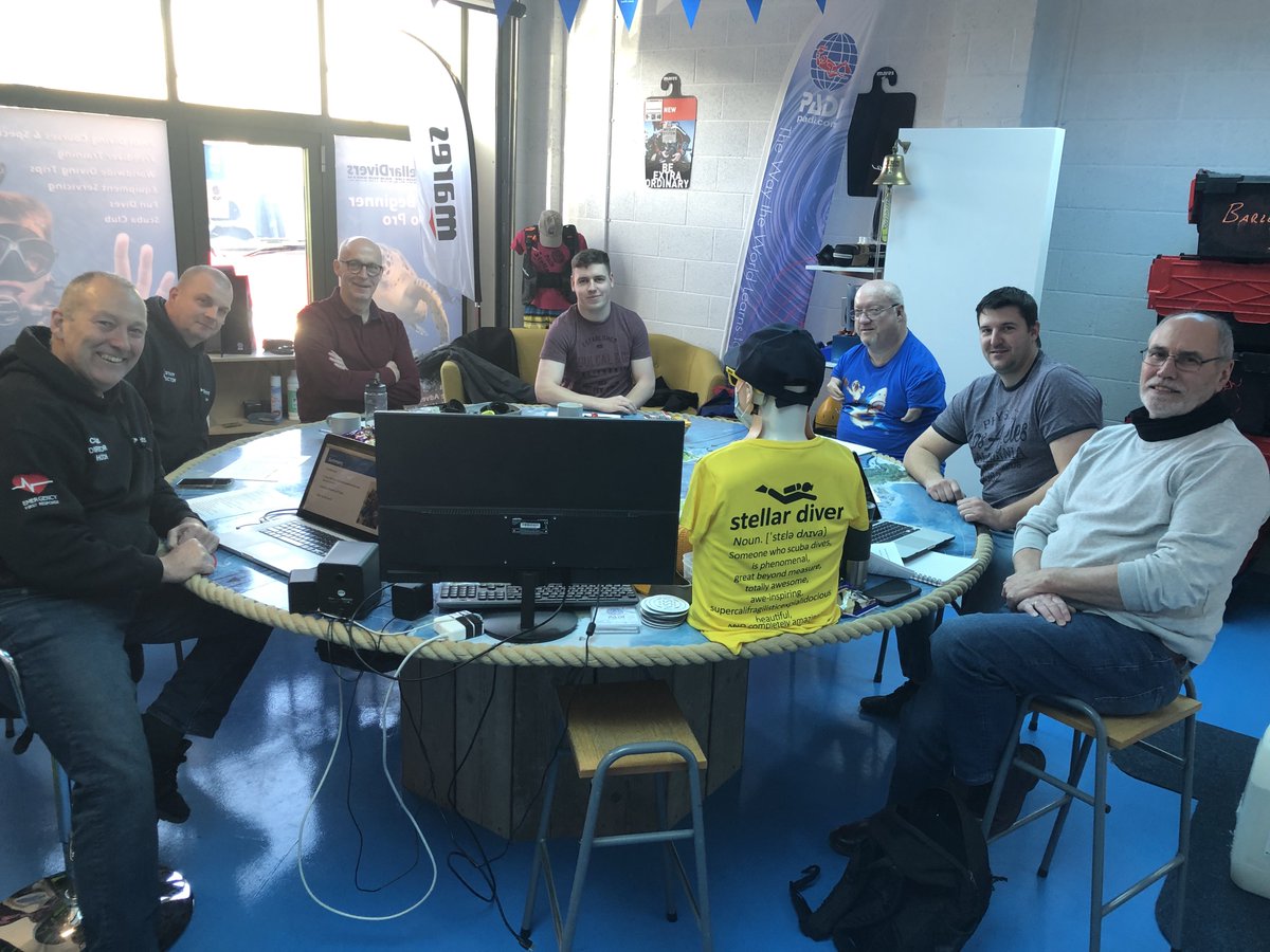 NO BETTER way to spend a Sunday than to kick off the latest PADI Instructor Development Course, welcome Ben, Sam, Nic &amp; Gaz more candidates joining soon!! Thank you Ian &amp; Gaz M for your brilliant support in the Orientation. 2022 is going to be a GREAT year.