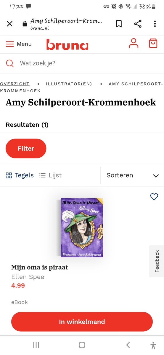 Trost op mijn schoondochter die de illustraties heeft gemaakte