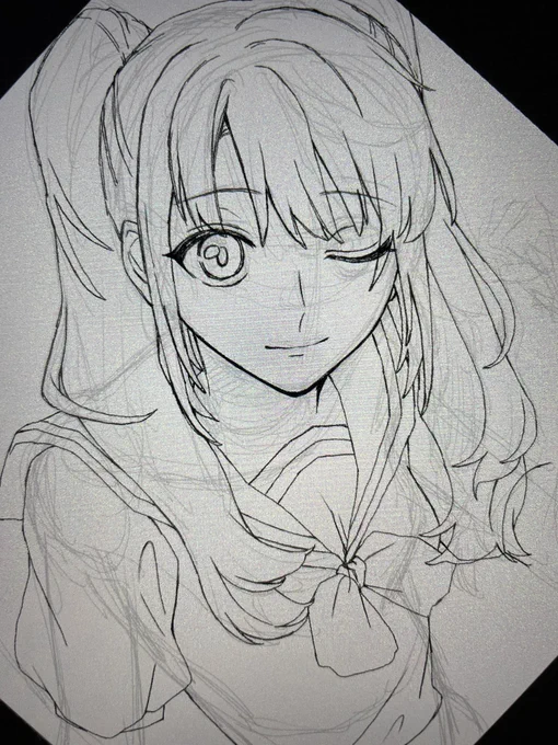イギリストースト女子半端に描いてるの見てください 