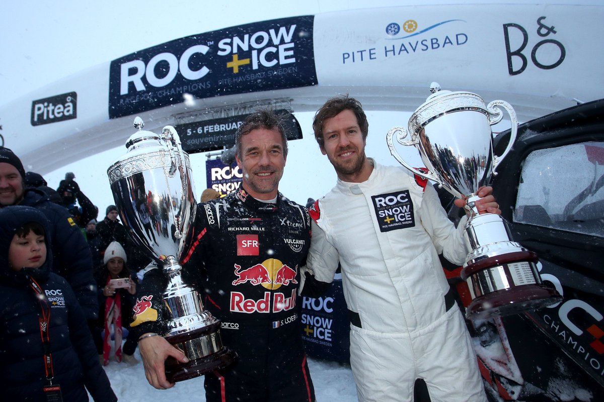 Two Sebs, one epic ROC Champion of Champions Final 🏆

We're proud to see our four-time champ go up against <a href="/SebastienLoeb/">Sébastien Loeb</a> in the snowy conditions! 💪

📸 x <a href="/RaceOfChampions/">Race Of Champions</a> 

#F1 #ROCSweden