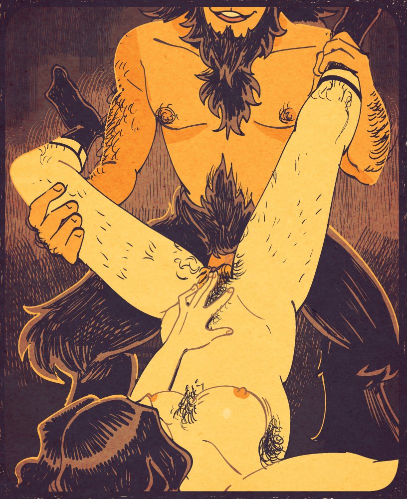 taylor_titmouse's tweet photo. haven't drawn a classic style roger in a while, so here's him with a satyr~ https://t.co/oX27CWwMFx