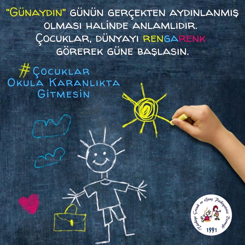 bahisbahis_TR's tweet photo. “Günaydın” günün gerçekten aydınlanmış olması halinde anlamlıdır.

Çocuklar karanlıkta okula gitmesin; gün ışığında rengarenk dünyayı görerek güne başlasın.

#çocuklarokulakaranlıktagitmesin https://t.co/KvhBZjPxNE