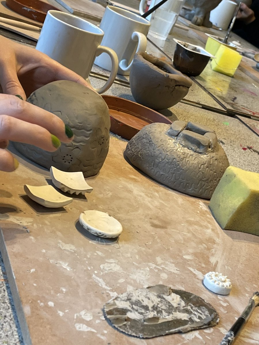 Thank you @igoedesigns for a really great ceramics session today as we start to make material for the Whitworth Young Contemporaries honest shop at @thewhitworthshop. Looking forward to seeing the results after they are fired.