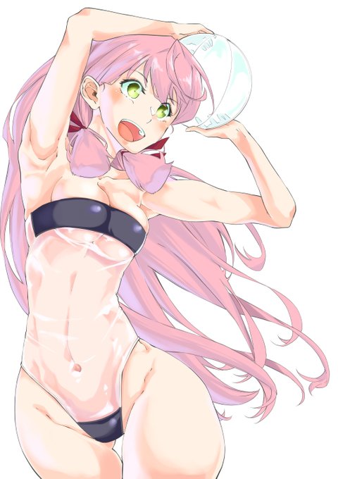 #GrisSwimsuit 
スケスケ水着明石さん(๑'ڡ`๑) 