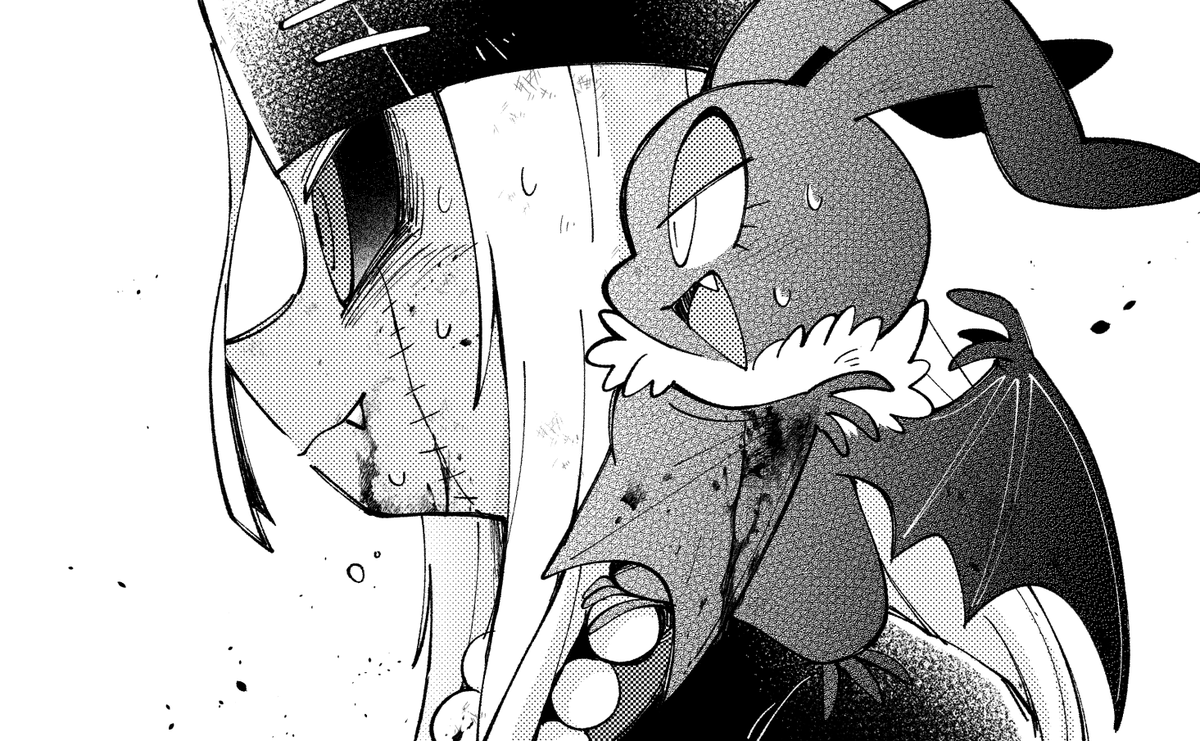 今回けっこう蝙蝠のすがたになってる吸血鬼くん 