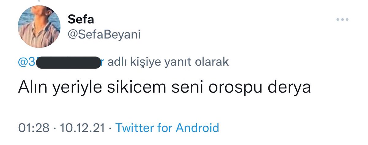 BAŞIMA BİR ŞEY GELİRSE SORUMLUSU @sefabeyani @sefo65220105 nickli Twitter kullanıcısı ve t.me/deryanin_nude_… bu grubu açan şahıstır. BU ŞAHIS TARAFINDAN AYLARDIR TEHDİTLERE, TACİZE VE HAKARETLERE MARUZ KALIYORUM. <a href="/EmniyetGM/">Türk Polis Teşkilatı</a> <a href="/adalet_bakanlik/">T.C. Adalet Bakanlığı</a> <a href="/TC_icisleri/">T.C. İçişleri Bakanlığı</a> @kadinmeclisleri