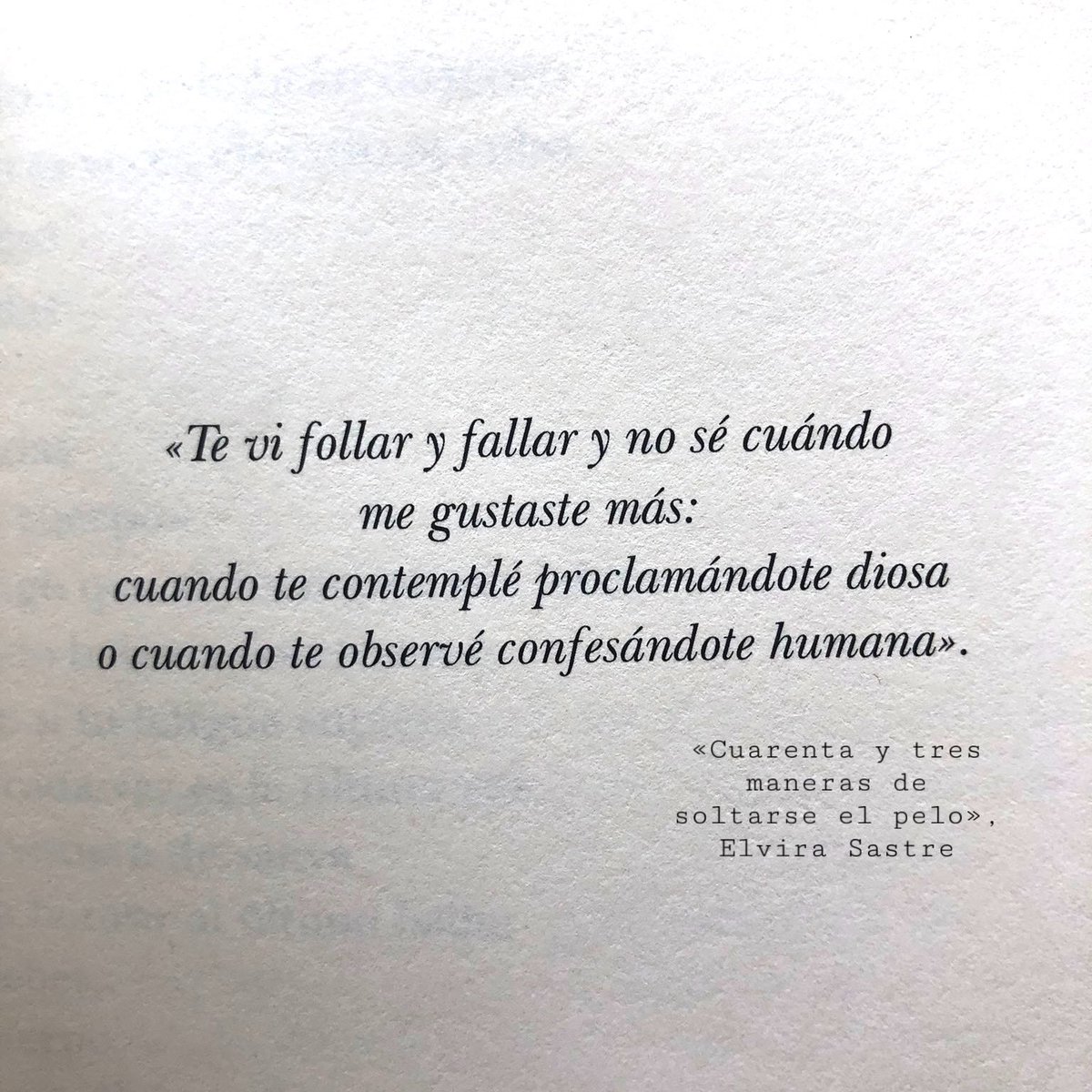elvirasastre's tweet photo. No encontraré nunca otra forma de decirlo.
#cuarentaytresmanerasdesoltarseelpelo https://t.co/HFpqnBF9NB