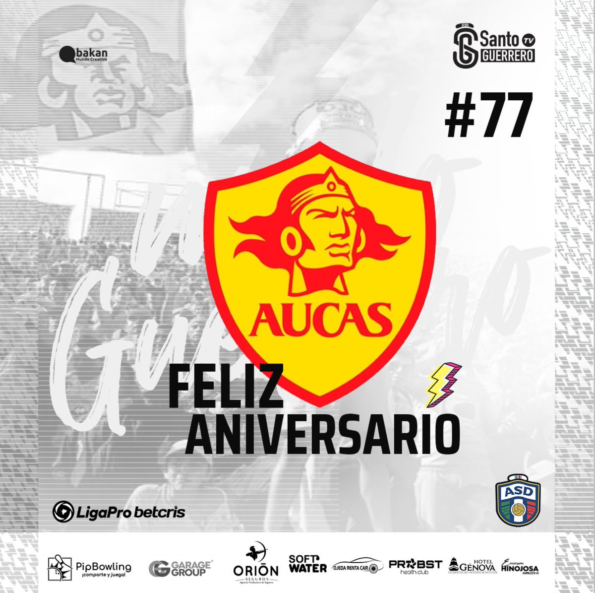 CDASantoDomingo's tweet photo. #Qbakan Felicidades amigos @Aucas45 por esa resistencia 💪#Modoguerrera #77 vueltas de aniversario 🙌 https://t.co/ISM28pOD9o