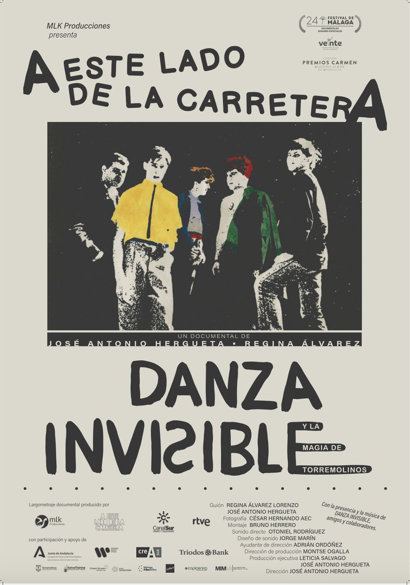 El #documental de MLK Producciones sobre Danza Invisible, "A este lado de la carretera" tiene hoy su #estreno d TV en <a href="/canalsur/">CanalSur</a> a la 1.15h y ATV lunes 20h, dirigido por <a href="/Hergueta_JoseA/">Jose Antonio Hergueta</a> y nominado al Premio Carmen 2022 <a href="/acacineandaluz/">Academia de Cine de Andalucía I Premios Carmen</a> tras pasar por festivales de Málaga y Almería.