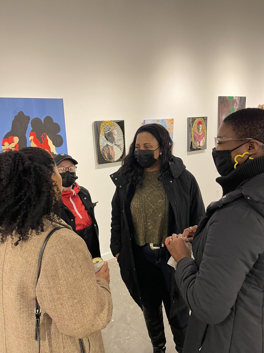 Crenius_'s tweet photo. Opening night of “Black History Now II” group exhibit was a success! Thank you to all who joined us. Exhibit runs through April 1st💡#crenius https://t.co/xHKH2hgT0j