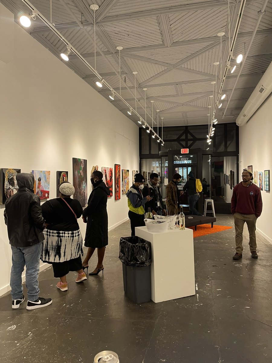 Crenius_'s tweet photo. Opening night of “Black History Now II” group exhibit was a success! Thank you to all who joined us. Exhibit runs through April 1st💡#crenius https://t.co/xHKH2hgT0j