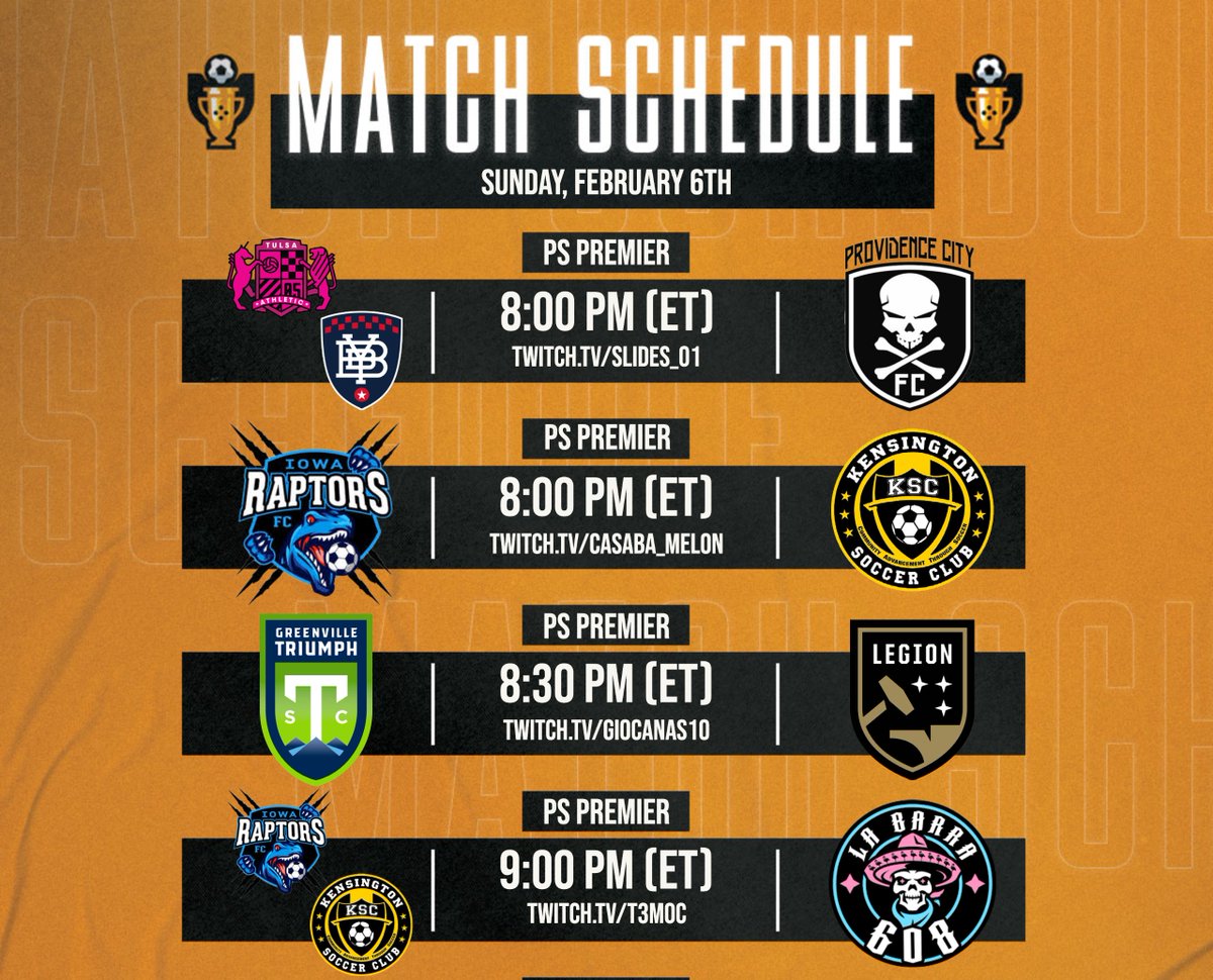 lowerleagueEcup's tweet photo. The 2022 Knockout Stage gets underway today with a full slate of matches!

Today's Schedule ⬇️⬇️⬇️ https://t.co/HJDjBOXCqz