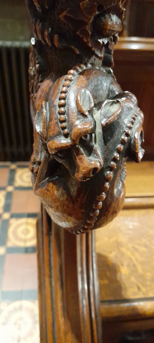 Being watched in the choir stalls @croydonminster as we gather for Evensong #animalsinchurch