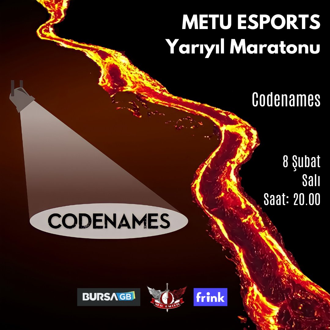 metuesports's tweet photo. #METUESPORTSYarıyılMaratonu

İlk oyunumuz Codenames 8 Şubat Salı günü Discord sunucumuzda oynanacak.
Discord'tan hesabınızı onaylatmanız gerekmektedir bu yüzden sunucu işlemlerini son dakikaya bırakmamanızı öneririz🙏
İyi oyunlarr şimdiden https://t.co/hAeXsaWzZZ