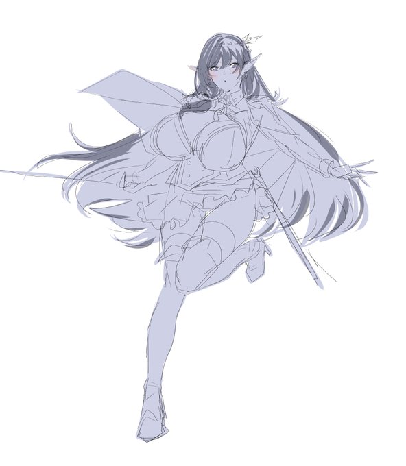 ラフから描くって事を忘れて小一時間描けねえ描けねえ苦しんでるやつがこの世にいると思わないですよね。 