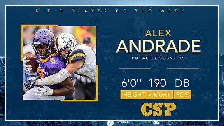 CSPBearsFB's tweet image. R.E.D player of the week Richard Wauer &amp;amp; Alex Andrade #Relentless #enthusiasm #Desire