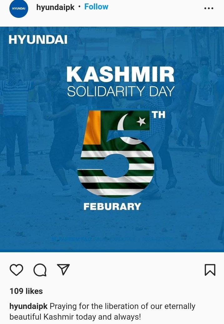 erbmjha's tweet photo. Bogus statment made by @HyundaiIndia ! First of all this is not an apology &amp; secondly this post is still there on their insta page. 

#BoycottHyundai https://t.co/7KPevGSkyG